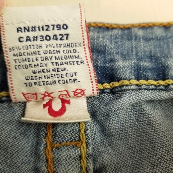{27} True Religion Billy Dark Hallow First Edition Jeans Women's - Picture 14 of 16